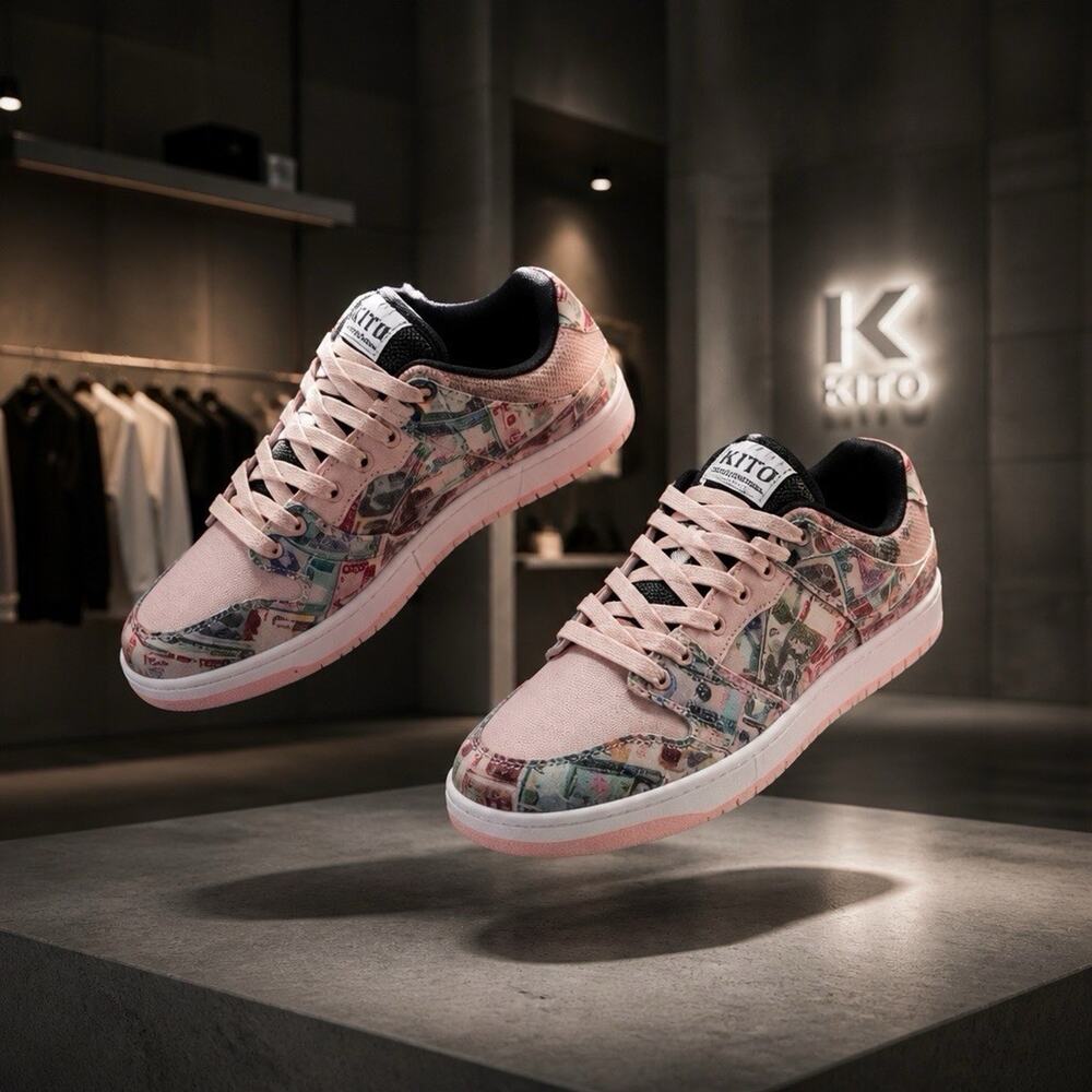 Kitowares “ROOT OF ALL EVIL” low top. BRAND NEW sz 10 Money Shoe